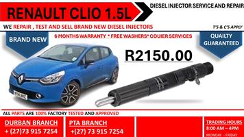 Renault Clio 1.5L Diesel Injectors 