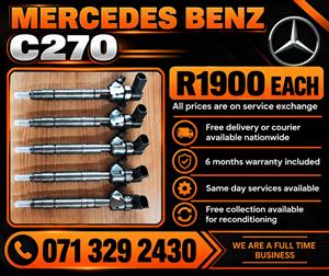 MERCEDES BENZ C270 INJECTORS FOR SALE WITH WARRANTY 