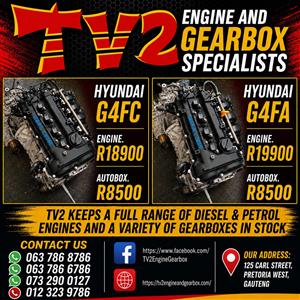 Hyundai G4FC and G4FA Engine and Gearbox