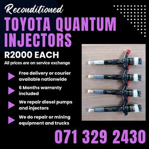 TOYOTA QUANTUM 2.5 INJECTORS FOR SALE WITH WARRANTY INCLUDED 