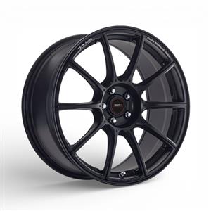 15″ A-Line Hype 4/98 Satin Black Flow Form Alloy Wheels