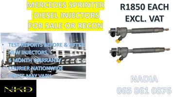 DIESEL INJECTORS FOR SALE FOR MERCEDES SPRINTER - NATIONWIDE