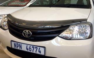 Carbon Fibre Look Bonnet Shield for Toyota Etios 2012up