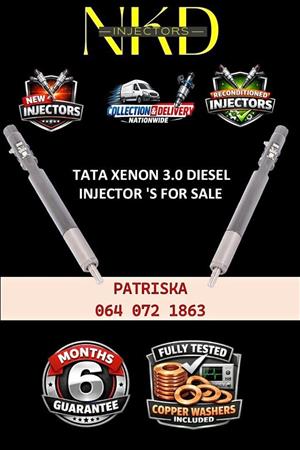 QUAILTY DIESEL INJECTORS- TATA XENON 3,0 FOR SALE OR TO RECON 