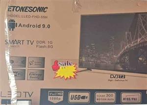 55" Smart Android HD LED TV,  New with warranty and FREE DELIVERY