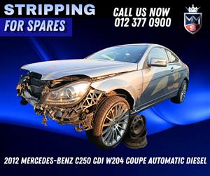 2012 Mercedes-Benz C250 CDI W204 Coupe Automatic Diesel – Stripping for Spares