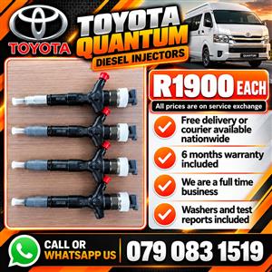 TOYOTA QUANTUM INJECTORS FOR SALE 
