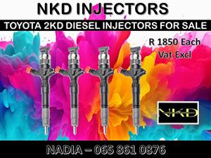 2KD DIESEL INJECTORS FOR SALE OR RECON OR EXCHANGE