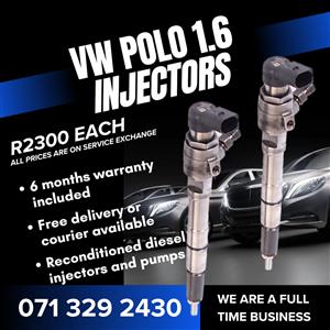 VW POLO 1.6 INJECTORS FOR SALE WITH WARRANTY 