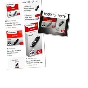 450XL AND 451XL CANON INK CARTRIDGES