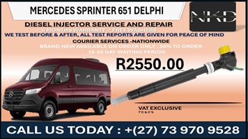 Mercedes Sprinter Delphi Diesel Injectors 