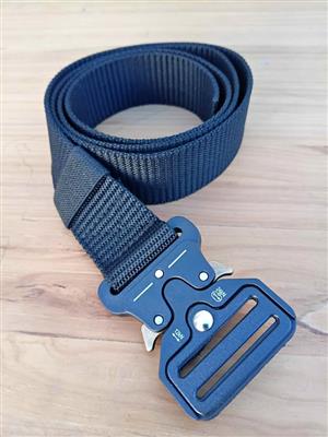 Black Tactical Nylon Belt with Quick Release Buckle