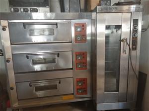 Industrial Bakery equipment, 3deck oven (gas) proover/ dough mixer/ bread slicer
