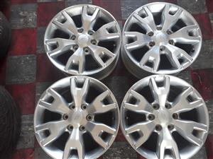 18" Ford Ranger wildtak mag wheels only for r5000. 