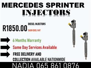 DIESEL INJECTORS FOR SALE OR TO RECON FOR MERCEDES BENZ SPRINTER