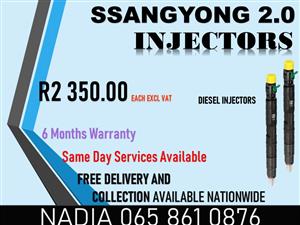 DIESEL INJECTORS FOR SALE OR TO RECON FOR SSANGYOUNG 2.0