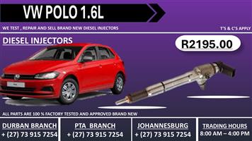 VW Polo 1.6L Diesel Injectors 