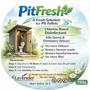 Pitfresh for Pit toilets 