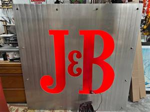 J&B bar sign for the man cave or bar area