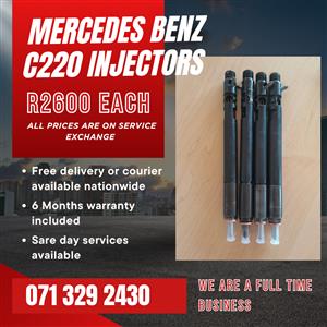 MERCEDES BENZ C220 DIESEL INJECTORS FOR SALE WITH WARRANTY ON 