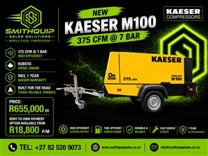 Kaeser M100 Mobile Diesel Compressor - 365CFM @ 7 BAR