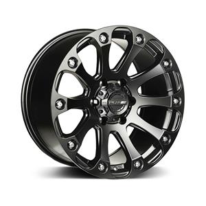 18″ Racing Hart Mob 6/139 Satin Black Alloy Wheels