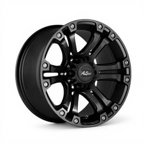 15″ A-Line Granite 6/139 Satin Black Alloy Wheels