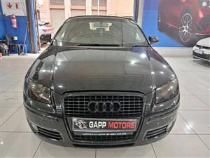 2008 Audi A3 2.0 S line 103000km  Black Manual  Petrol