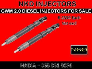 GWM 2.0 DIESEL INJECTORS FOR SALE ON SERVICE EXCHANGE OR RECONDITIONING