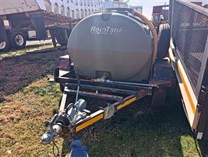 2000L Rototank Water double axle Trailer for sale in Krugersdorp, (Vat incl),  Call Jay from GTS