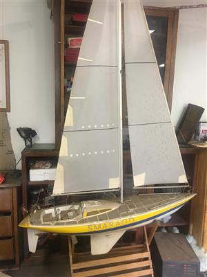 Two  large  rc model  sailing boats