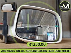 2012 ISUZU D TEQ 3.0L  (4JJ1) GEN5 ELECTRIC RIGHT DOOR MIRROR