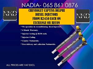 CHEVROLET CAPTIVA DIESEL INJECTORS EXCHANGE OR RECON