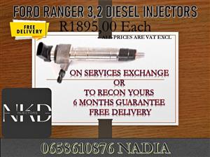 FORD RANGER 3.2 DIESEL INJECTORS/FOR SALE OR RECON SERVICE