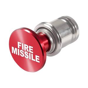 Universal "Fire Missile" Cigarette Lighter Plug & Cap (Red)