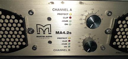 H all i have a Martin Audio MA4.2s power amplifier in perfect condition.