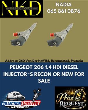 PEUGEOT 206 1.4 HDI DIESEL INJECTORS SPECIALISTS IN GAUTENG