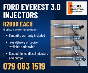 FORD EVEREST 3.0 INJECTORS FOR SALE WITH WARRANTY INCLUDED 