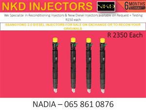 SSANGYONG 2.0 DIESEL INJECTORS FOR SALE OR RECON 