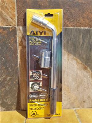 WHEEL WRENCH TELESCOPIC 17-19-21-23 MM
