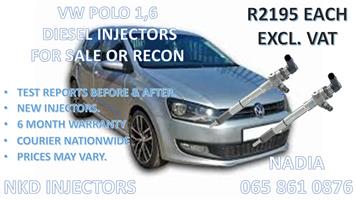 DIESEL INJECTORS FOR SALE FOR VW POLO 1.6