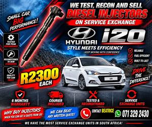 HYUNDAI I20 INJECTORS FOR SALE WITH WARRANTY 