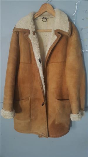 Mens genuine vintage sheep vel skin jacket