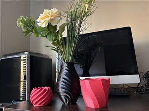 3D printed plant pots