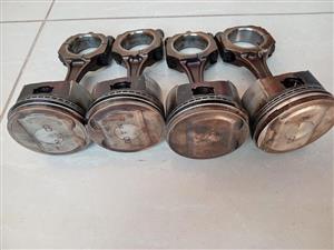 Toyota Corolla 20valve Black Top Pistons & Conrods