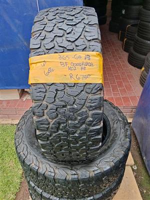 Set of 4x BF Goodridge ko2 AT. 18 inch