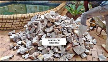 Quality DECORATION DUMPROCKS and crushed 13,19mm grey stones