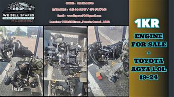 1KR ENGINE FOR SALE - TOYOTA AGYA 1.0
