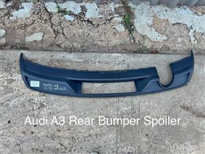 Audi A3 Rear Back Bumper Spoiler