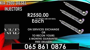 KIA 2500 diesel injectors for sale or recon